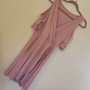Alya open shoulder dress